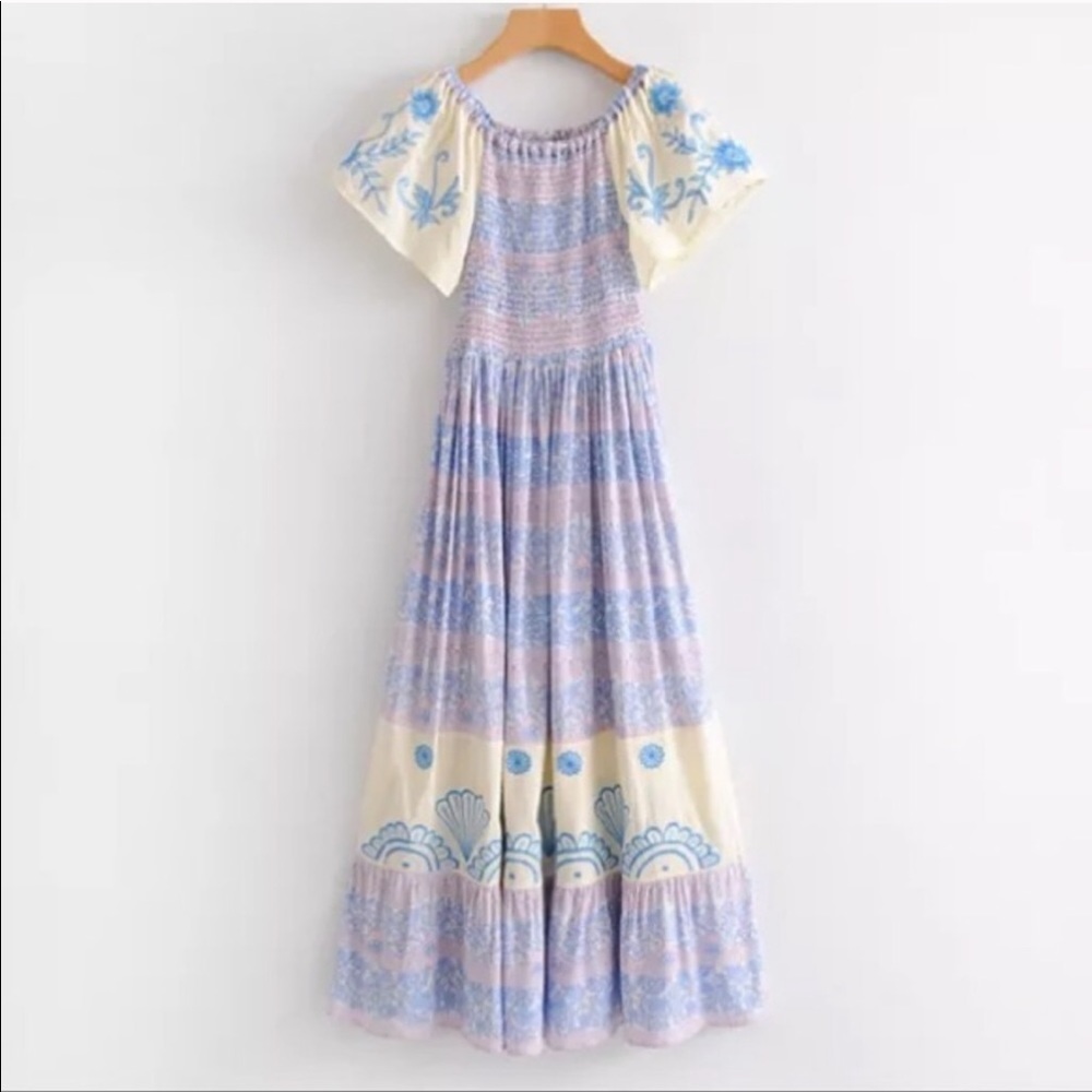 5⭐️ FAV BESTSELLER Smocked Hummingbird Nap Maxi Dress - Picture 3 of 7